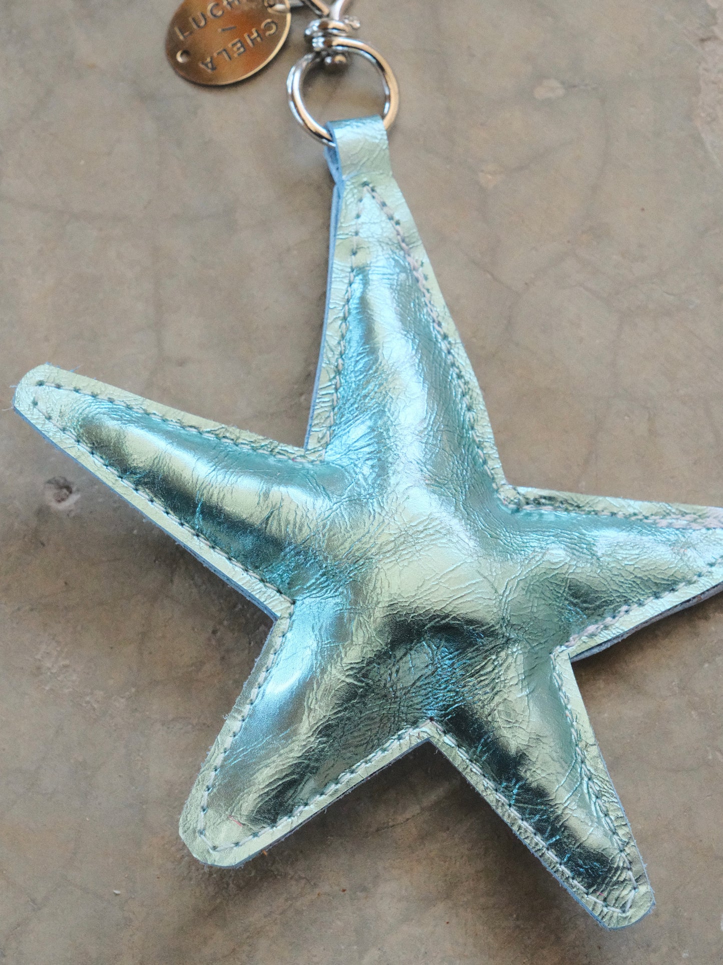 Estrella azul metálico